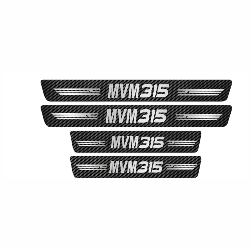 برچسب پارکابی خودرو  ایلیدن طرح کربن مدل B0015 مناسب برای ام وی ام 315 بسته 4 عددی