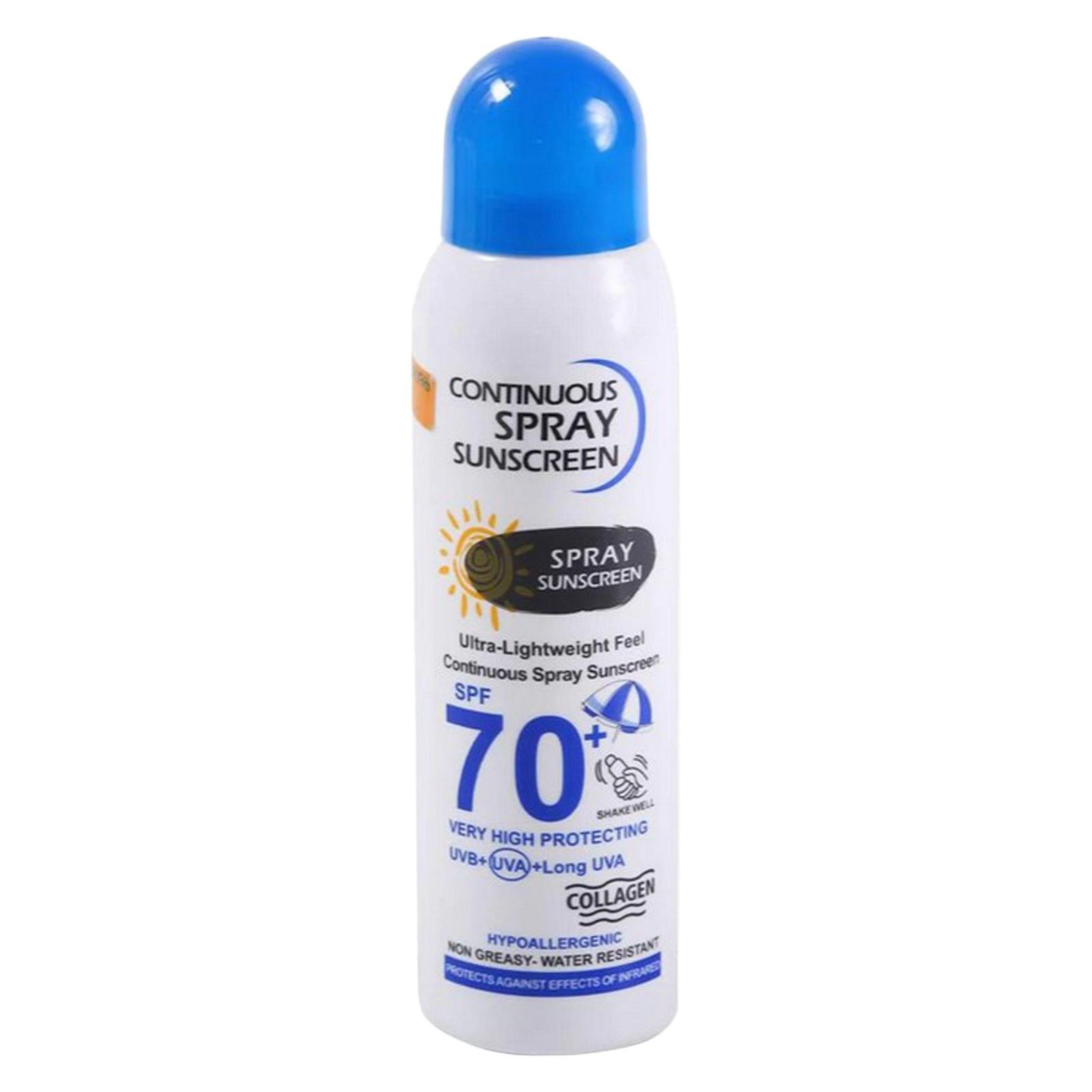اسپری ضدآفتاب بی‌رنگ وکالی مدل SPF70 مناسب انواع پوست، حجم 230 میلی‌لیتر -  - 1