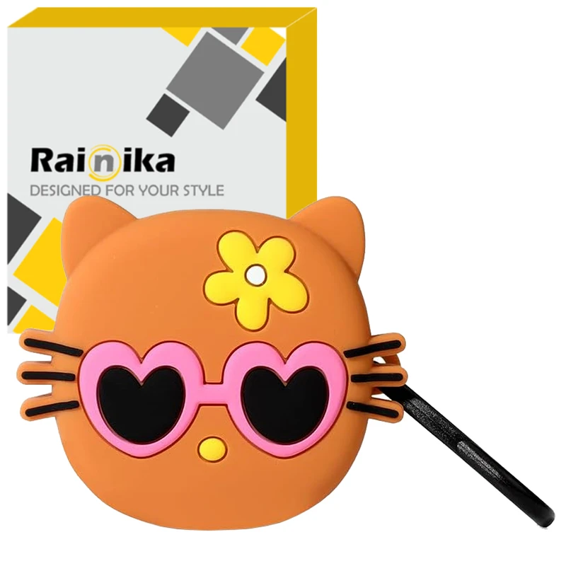 کاور رینیکا مدل Buds Funny Cute Cat مناسب برای کیس هدفون بی سیم سامسونگ Galaxy Buds Live / Buds Pro / buds 2 / buds 2 pro / Fe