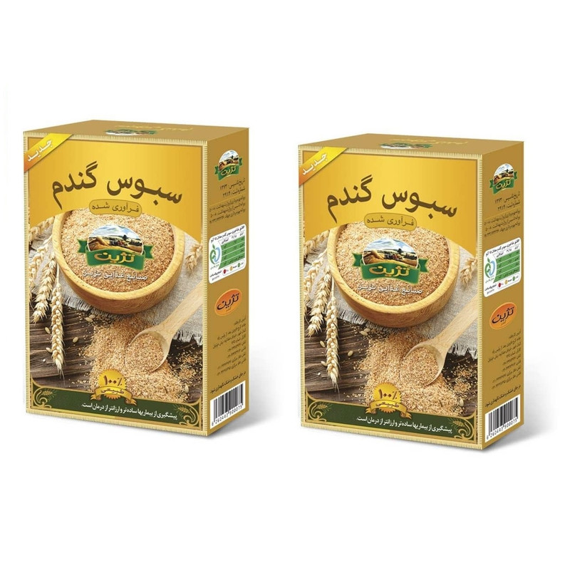 سبوس گندم تژین - 170 گرم بسته 2 عددی