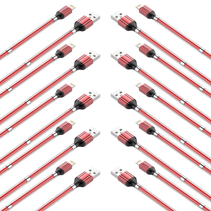 کابل تبدیل USB به لایتنینگ کینگ استار مدل k41 i طول 1 متر بسته 10 عددی