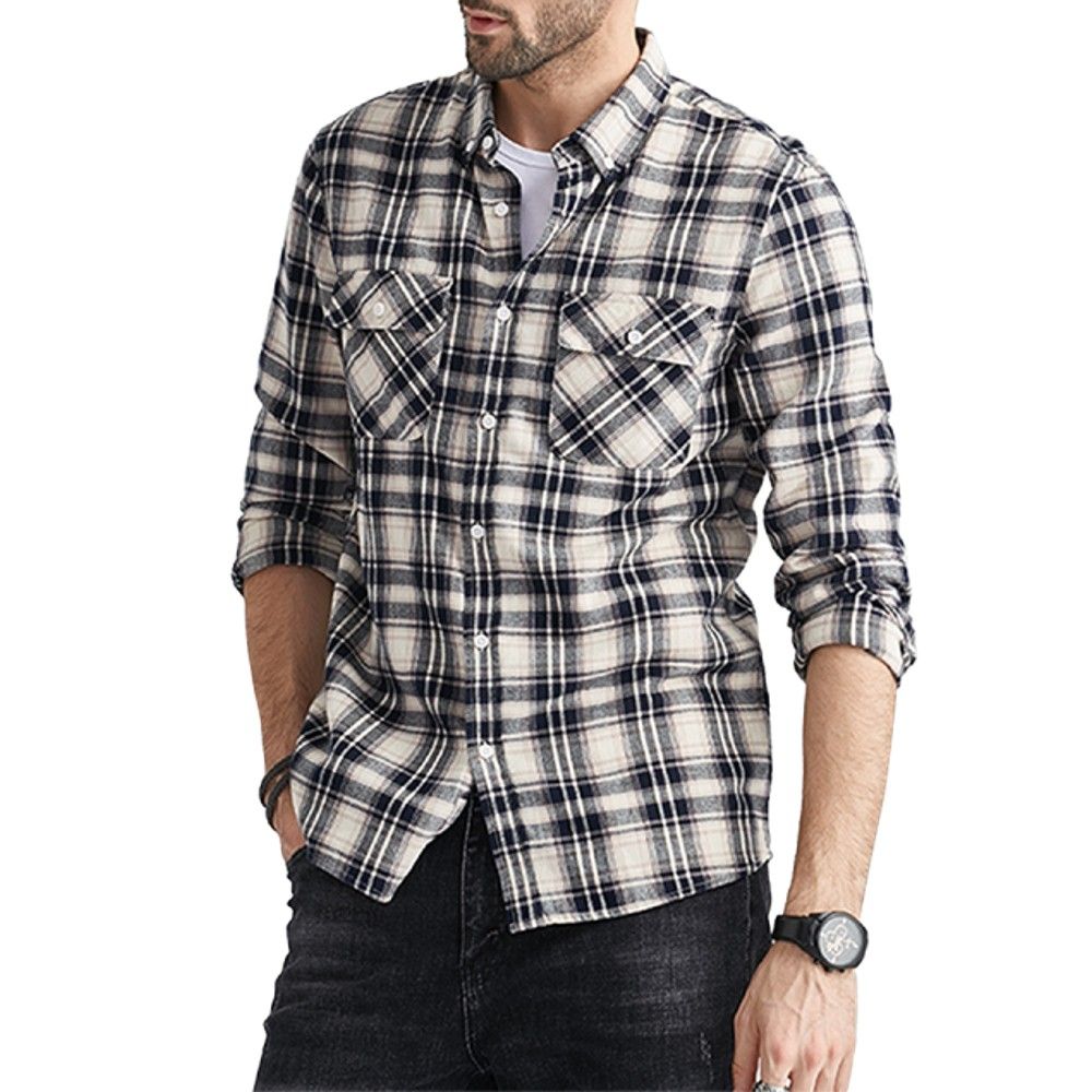 پیراهن آستین بلند مردانه هومنیتی مدل WYMSHI8232-BGENVY -  - 6