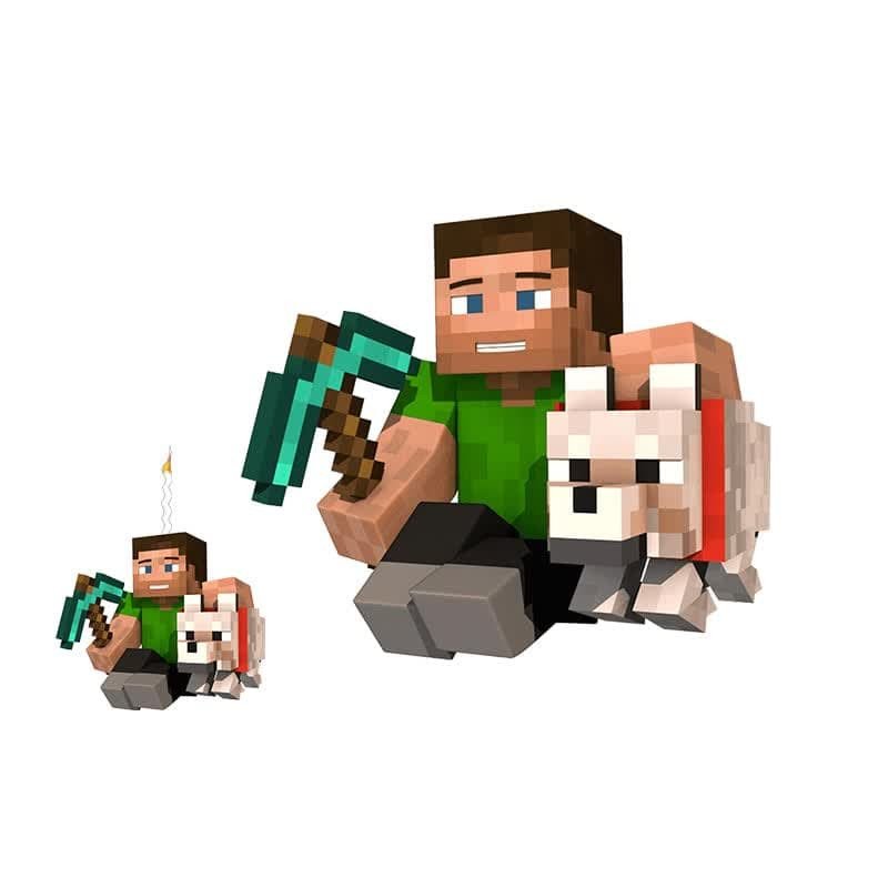 استند تولد طرح ماینکرافت به همراه شمع مجموعه دو عددی