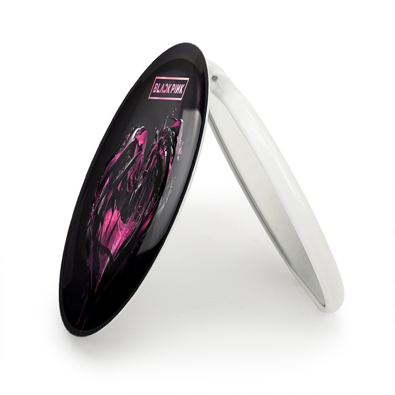 آینه جیبی خندالو طرح گروه بلک پینک Black Pink مدل تاشو کد 16756