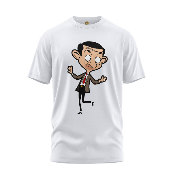 تی شرت آستین کوتاه زنانه هومرو مدل TW399 طرح مستر بین