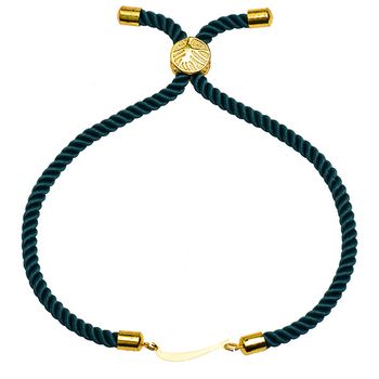 دستبند طلا 18 عیار زنانه کرابو طرح حرف ر مدل Kr2541