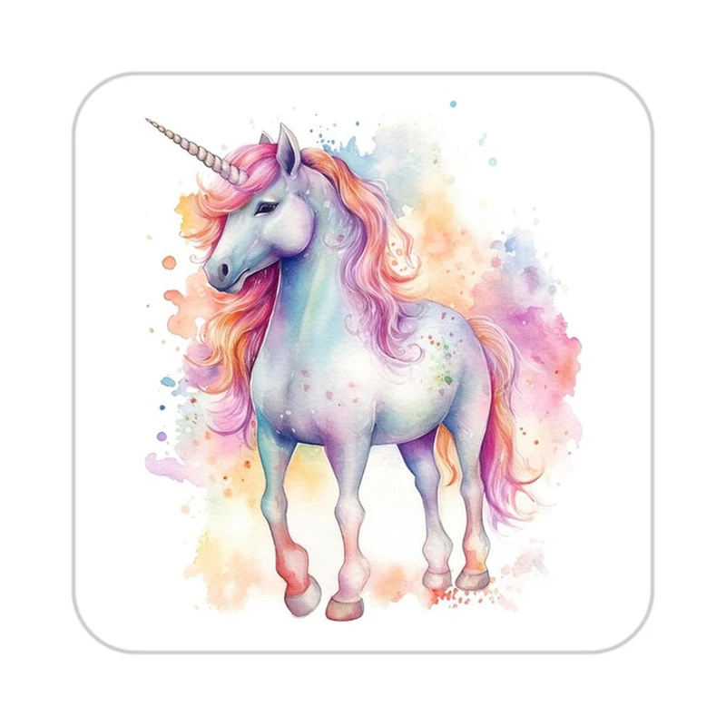 زیر لیوانی کاکتی طرح اسب تک شاخ و یونیکورن مدل mp33144