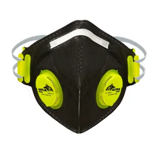 ماسک تنفسی آلفا ماسک مدل دو سوپاپ کد N95  FFP2