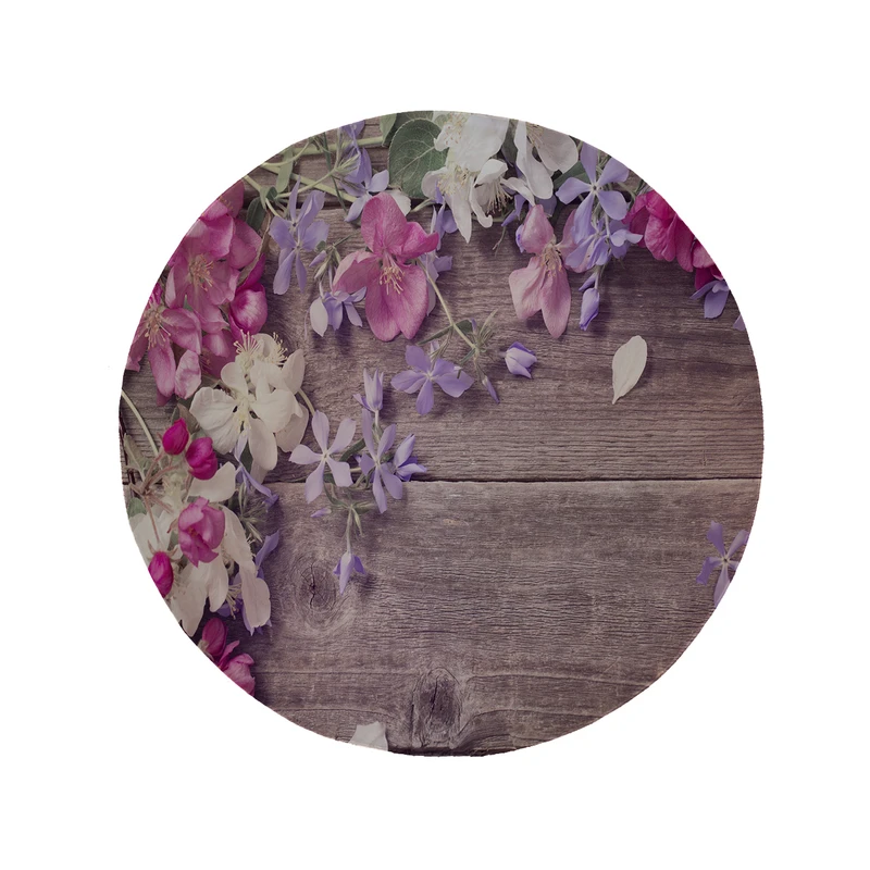 پادری مدل دایره طرح گل کد 5218 سایز 90 × 90 سانتی متر