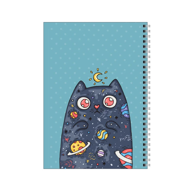 دفتر مشق 80 برگ بامبیلیپ طرح گربه کهکشانی کد 4947891