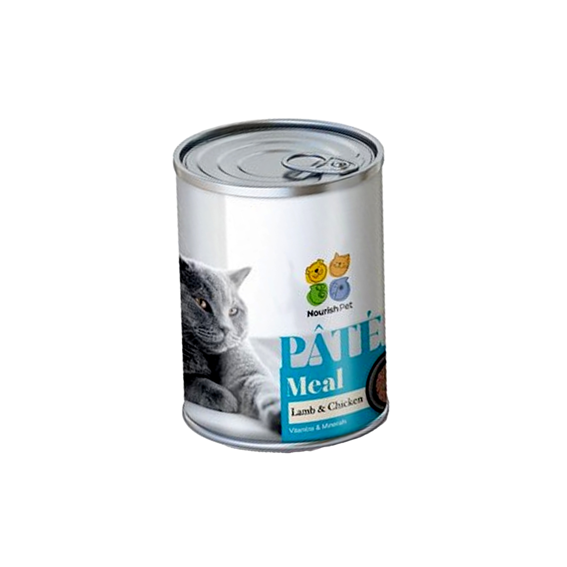 کنسرو پته گربه نوریش پت مدل گوشت بره و مرغ وزن 400 گرم