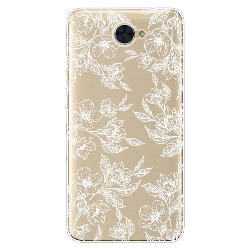 کاور مگافون طرح گل مدل C50-W مناسب برای گوشی موبایل هوآوی Y7 2017 / Y7 Prime 2017