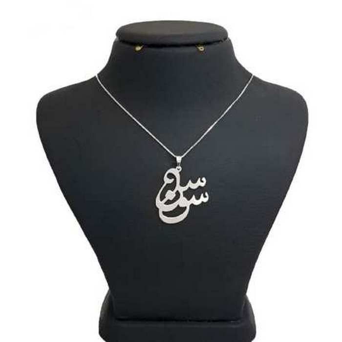گردنبند نقره زنانه طرح سوسن کد01 -  - 1
