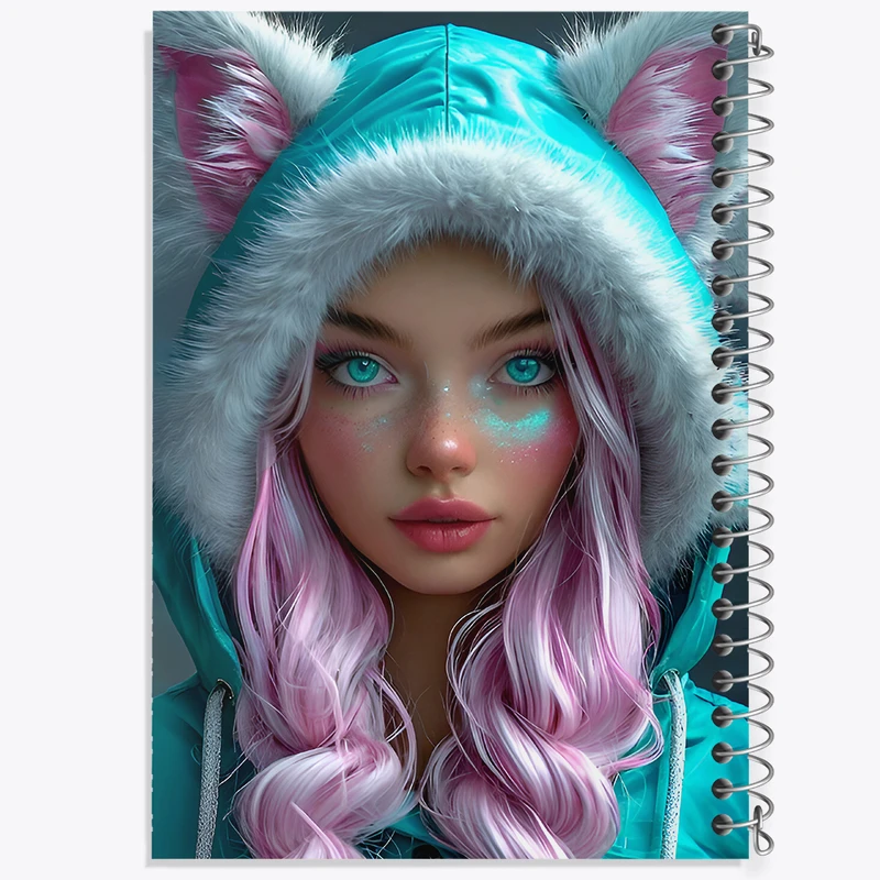 دفتر مشق 100 برگ خندالو طرح دخترانه کد F8143