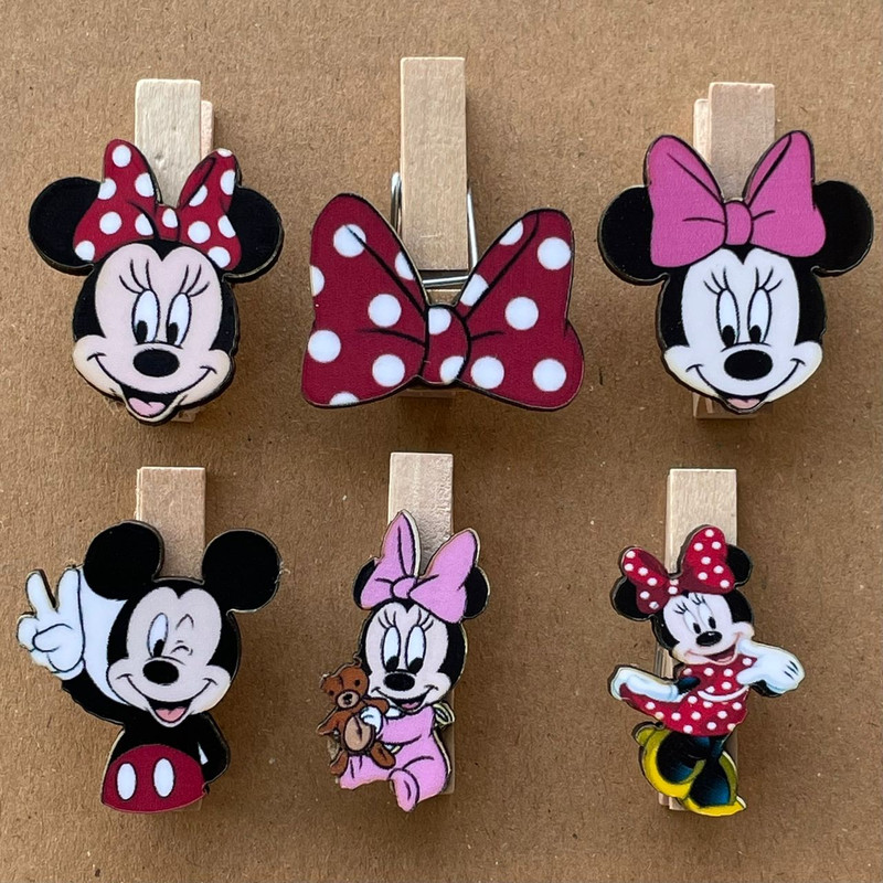 گیره کاغذ مدل میکی موس مجموعه 6 عددی