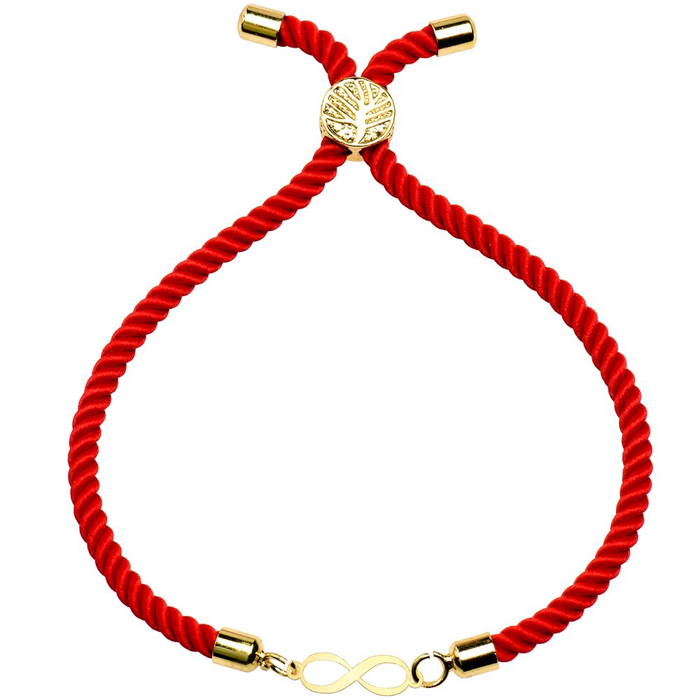 دستبند طلا 18 عیار زنانه کرابو طرح بینهایت مدل Kr1553 -  - 1