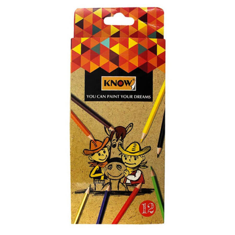 مداد رنگی 12 رنگ نو مدل گاو چرون کد 007