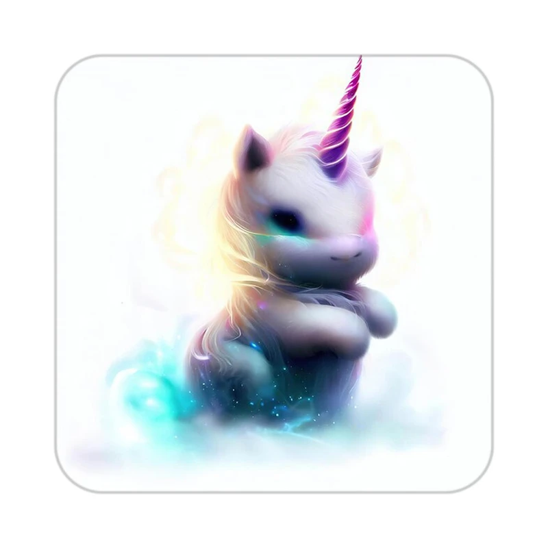 زیر لیوانی کاکتی طرح اسب تک شاخ و یونیکورن مدل mp32831