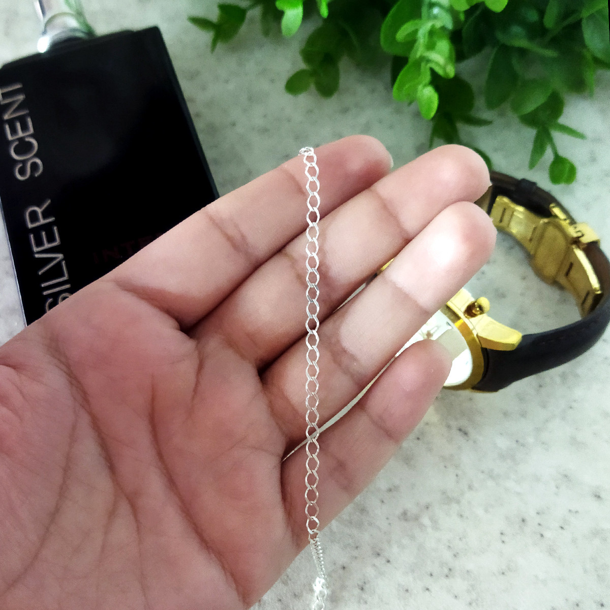 زنجیر نقره مردانه سلین کالا مدل T50