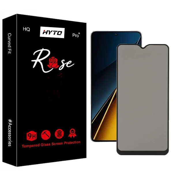 محافظ صفحه نمایش حریم شخصی هیتو مدل Rose Veil مناسب برای گوشی موبایل شیائومی Poco x6 pro