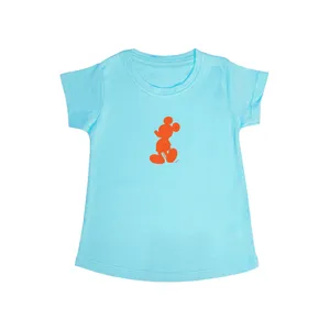 تی شرت آستین کوتاه دخترانه مدل میکی موس کد B.Org