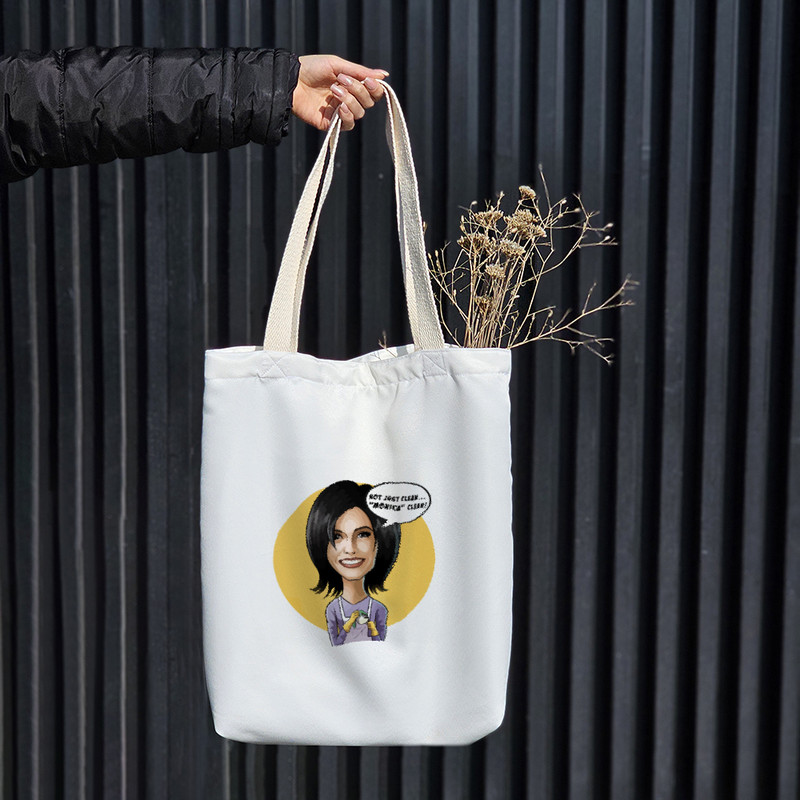 ساک خرید خندالو مدل مونیکا سریال فرندز کد 7937