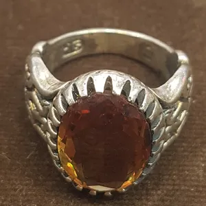 انگشتر نقره مردانه مدل سنگ الکساندریت کد P2001