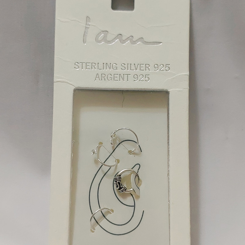 پیرسینگ نقره زنانه آی ام مدل بینهایت مجموعه 4 عددی