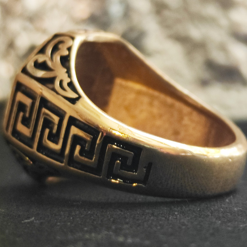 انگشتر مردانه مدل شیر کد GL117