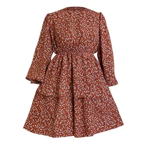 پیراهن یقه گرد زنانه مدل کمرکش