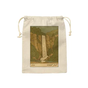 کیسه نان و سبزی ترمه طراحان ایده مدل کارت آبشار گنج نامه همدان کد map1503 - S سایز 19x19 سانتی متر