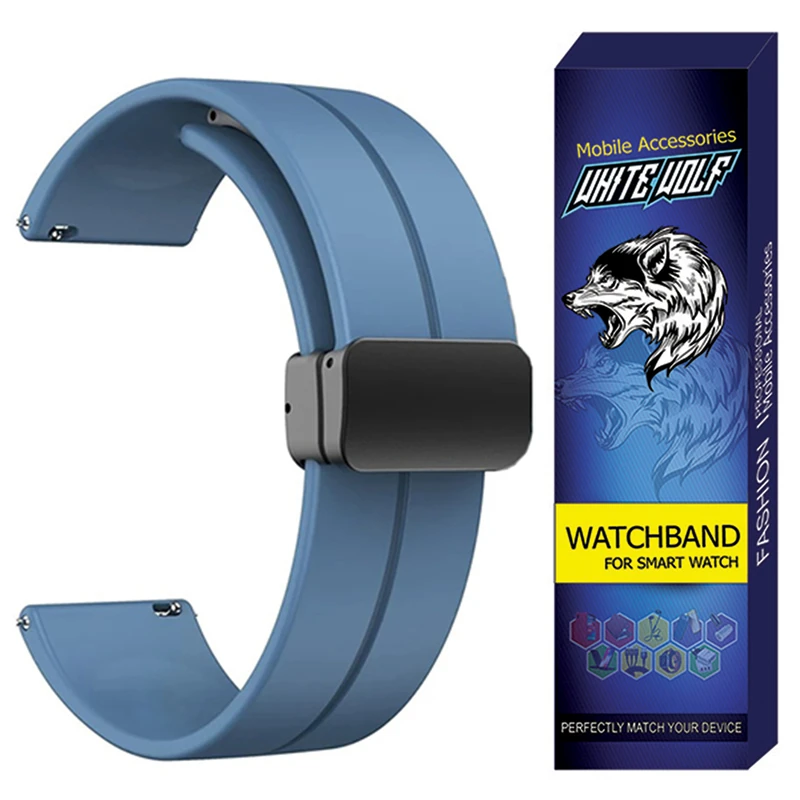 بند وایت ولف مدل WB-MAG مناسب برای ساعت هوشمند ایمیکی SF1 / SF1E / 22mm
