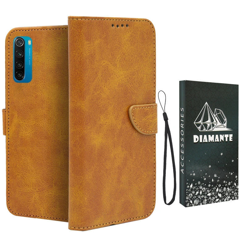  کیف کلاسوری دیامانته مدل Scusa Bk مناسب برای گوشی موبایل سامسونگ Galaxy Note 8 به همراه بند آویز