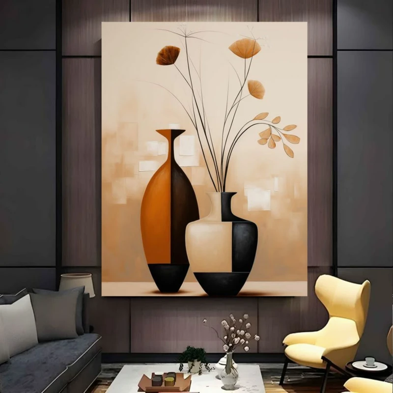 پوستر طرح مینیمال مدل گلدان کد PY319