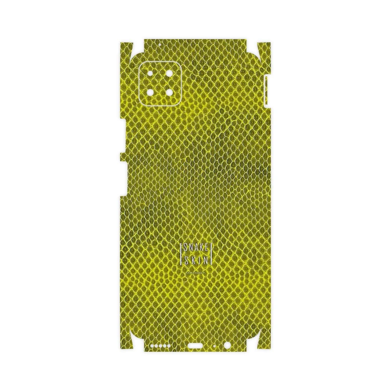 برچسب پوششی ماهوت مدل Yellow Snake Skin-FullSkin مناسب برای گوشی موبایل هوآوی Nova Y60