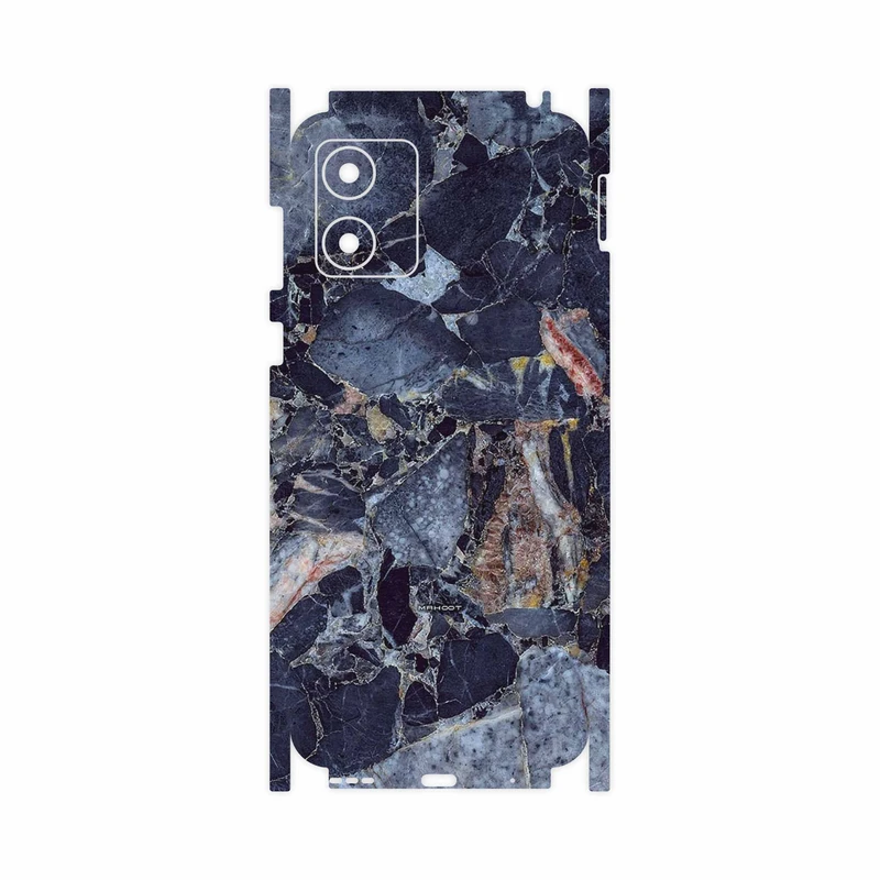 برچسب پوششی ماهوت مدل Broken black marble-FullSkin مناسب برای گوشی موبایل موتورولا Moto E13