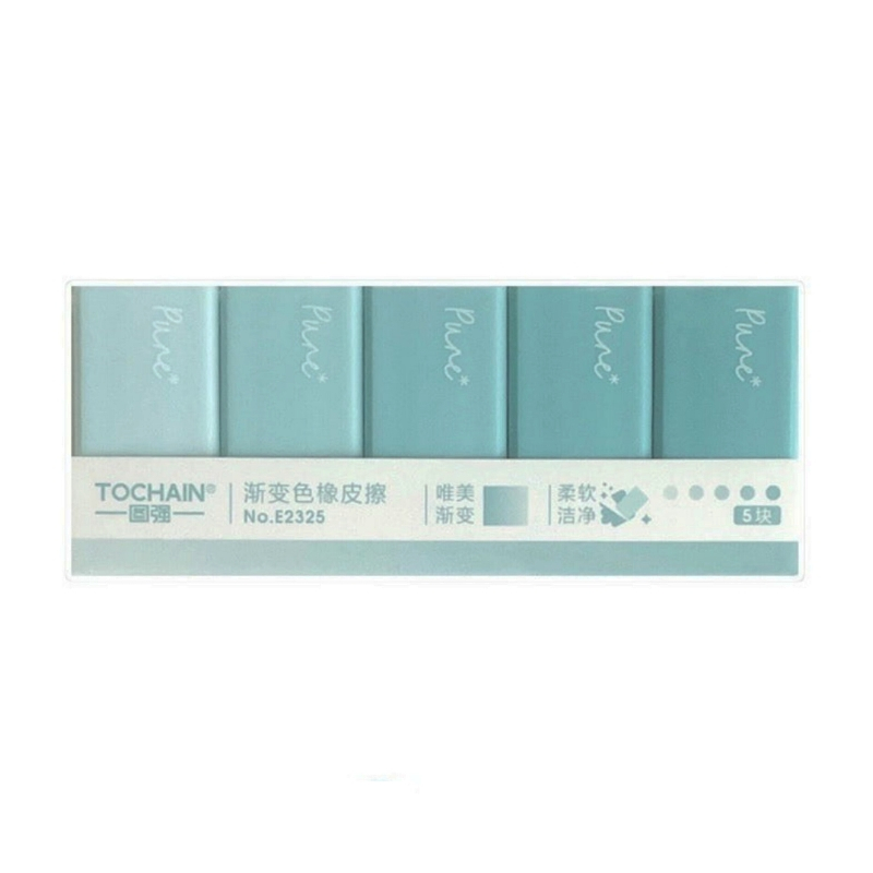 پاک کن توچین طرح طیف رنگی مجموعه 5 عددی