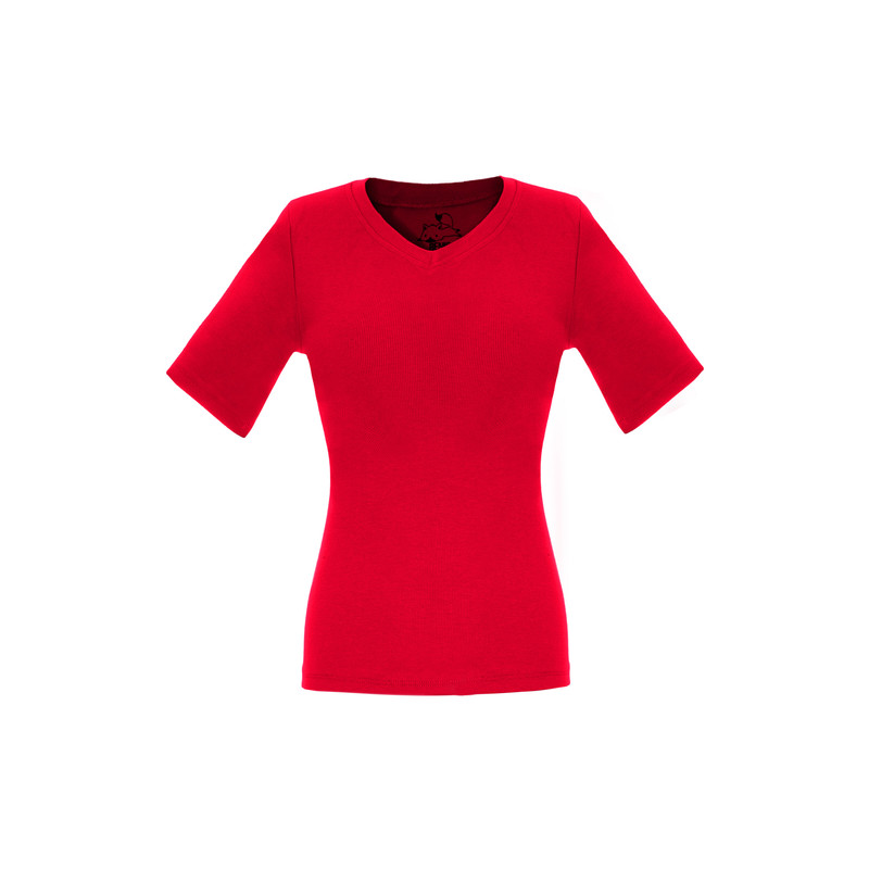 تی شرت آستین کوتاه زنانه بنیس مدل آویده رنگ قرمز