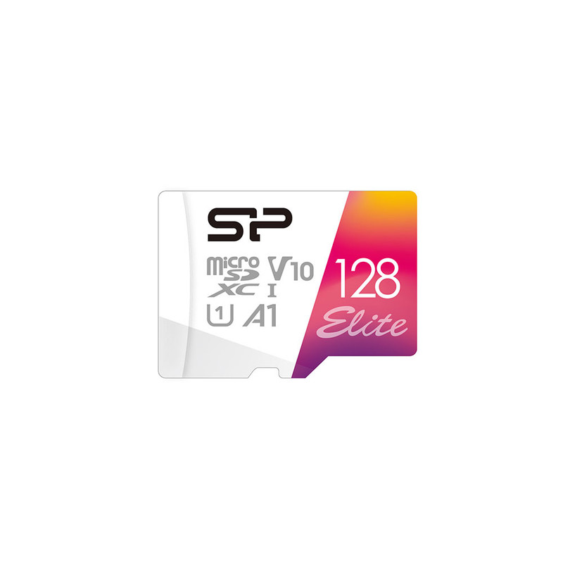 کارت حافظه microSDXC سیلیکون پاور مدل Colorful Elite کلاس 10 استاندارد UHC-I U1 سرعت 100MBps ظرفیت 128 گیگابایت به همراه آداپتور SD