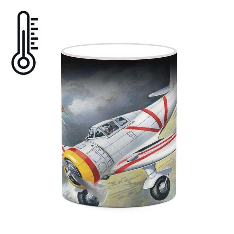 ماگ حرارتی کاکتی مدل هواپیمای جنگنده کد mgh20409