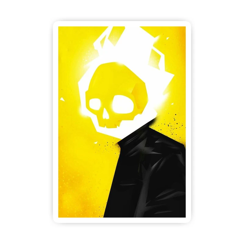 استیکر لپ تاپ و موبایل بووم طرح اسکلت کد MM8