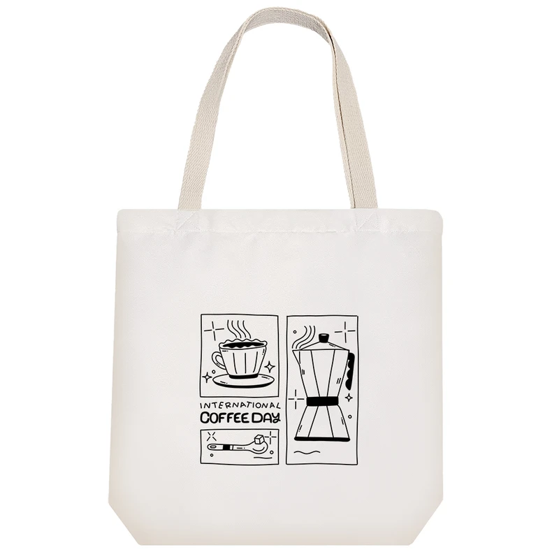 ساک خرید خندالو طرح قهوه (Coffee) کد 10215