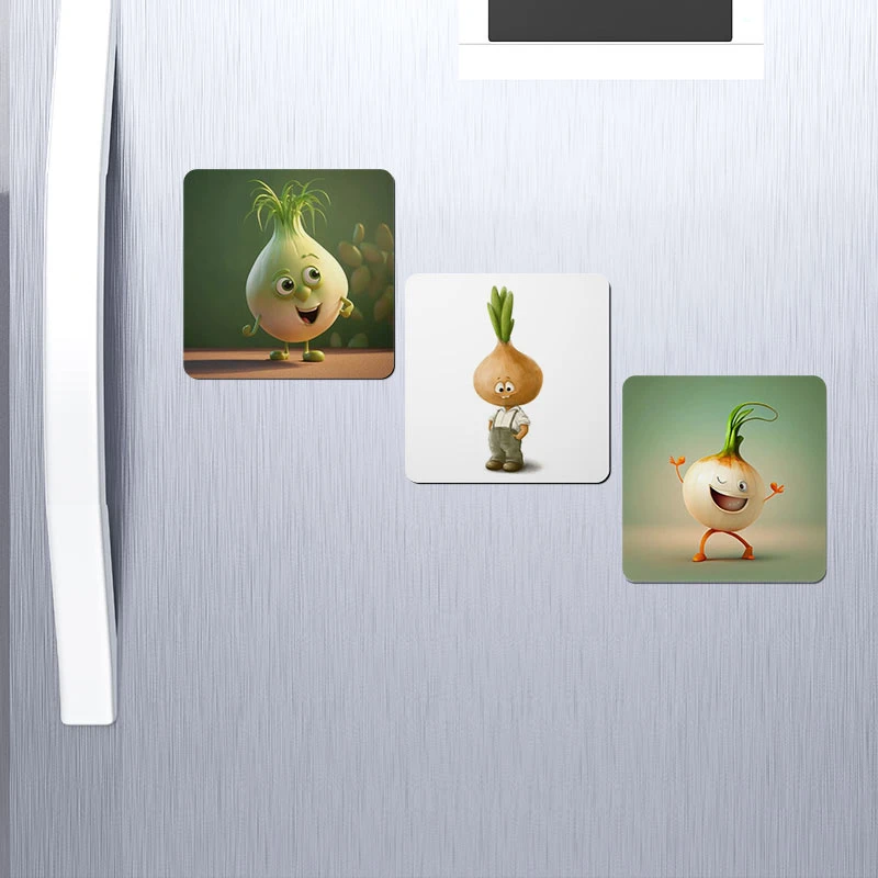 مگنت یخچالی صباطرح مدل پیازهای فانتزی مجموعه 3 عددی کد M722