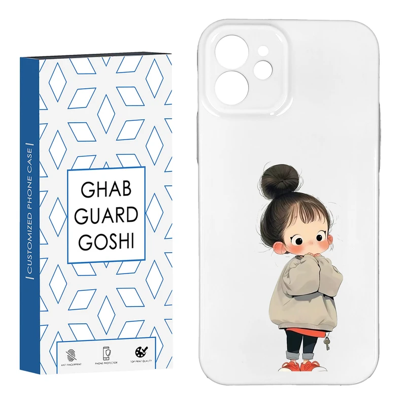 کاور قاب گارد گوشی طرح فانتزی دختر ملوس کد HARD-014   مناسب برای گوشی موبایل اپل IPHONE 12