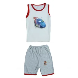 ست تاپ و شلوارک نوزادی مدل مک کوئین کد 11