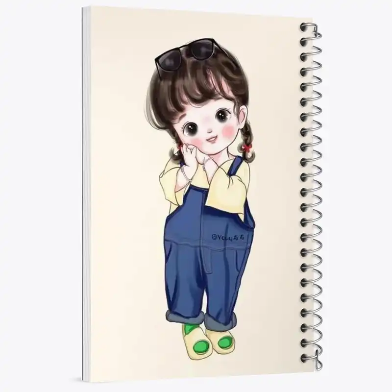 دفتر مشق 50 برگ خندالو مدل دخترانه فانتزی کد 25714