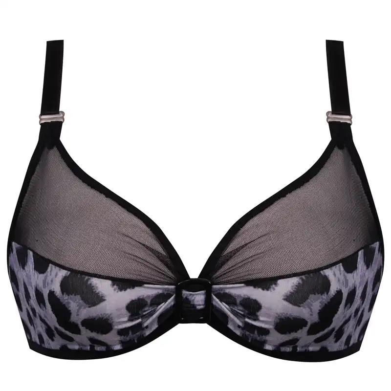 ست شورت و سوتین زنانه ماییلدا مدل توری کد 3622-06-MY-new رنگ طوسی