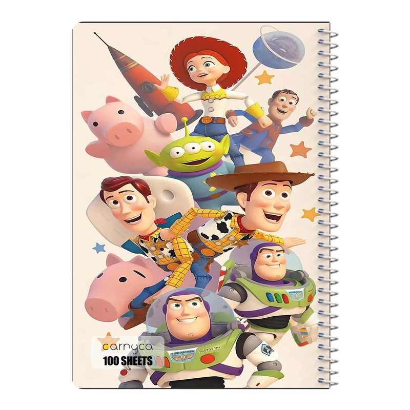 دفتر مشق 100 برگ سیمی کارنیکا طرح داستان اسباب بازی Toy Story کد 35255