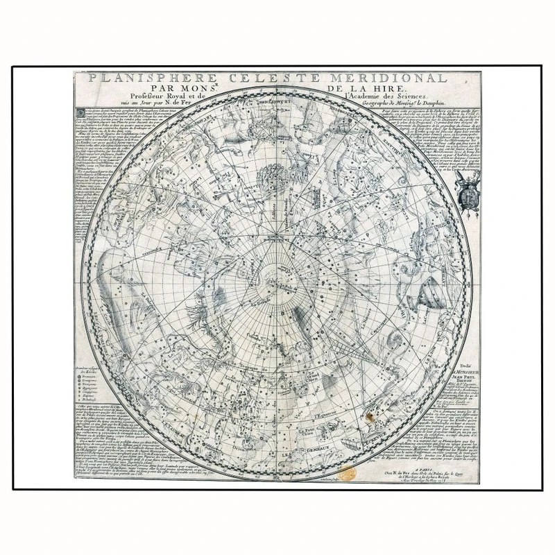 پوستر مدل نقشه آسمانی -طرح رنسانس قرون وسطی 29