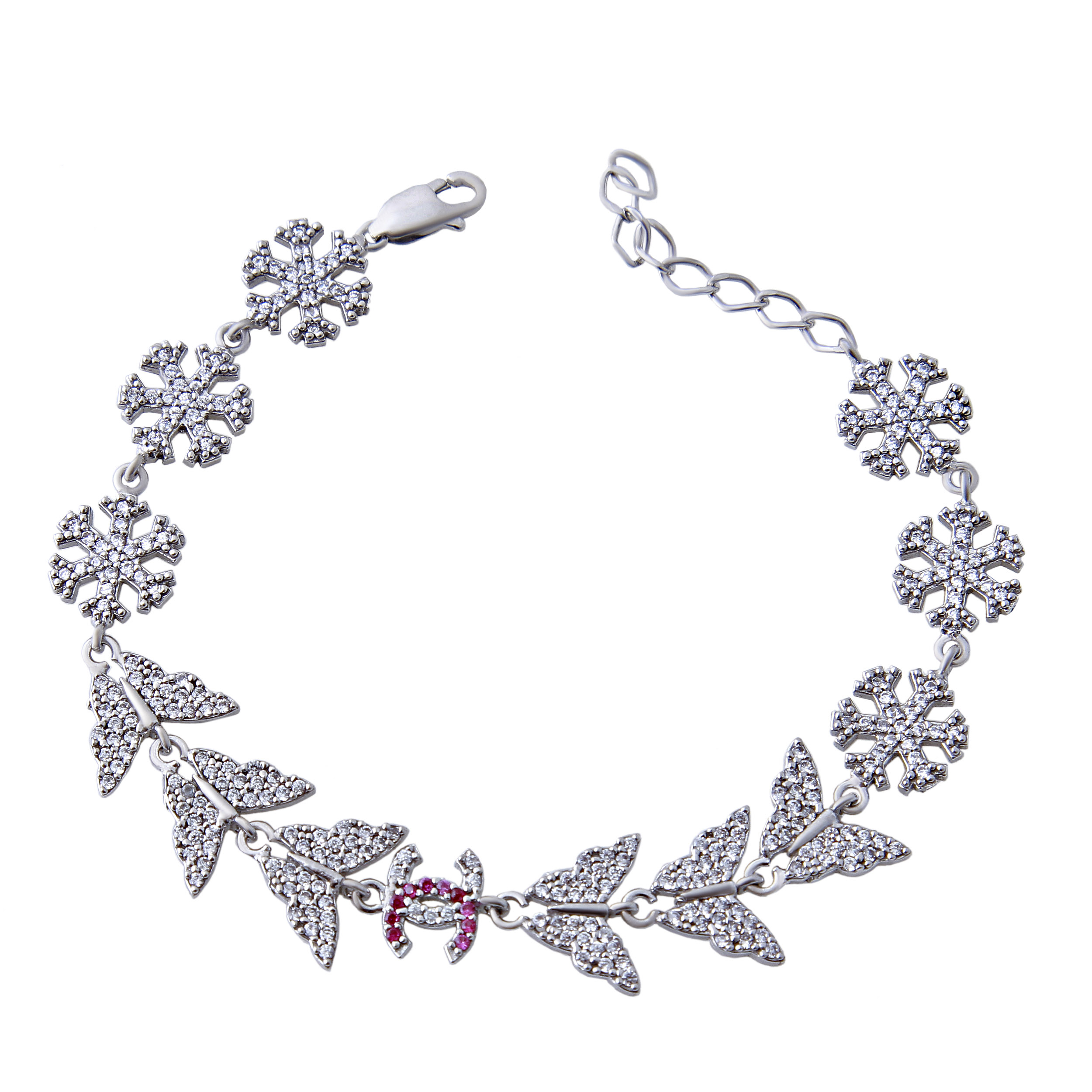  دستبند نقره زنانه بازرگانی میلادی کد DP_088